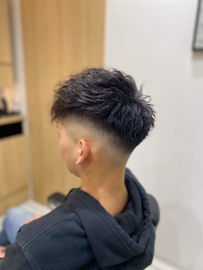 フェード×ツイストスパイラルパーマ【草加】【メンズ】 草加の理容室・床屋 MENS HAIR B2 草加店